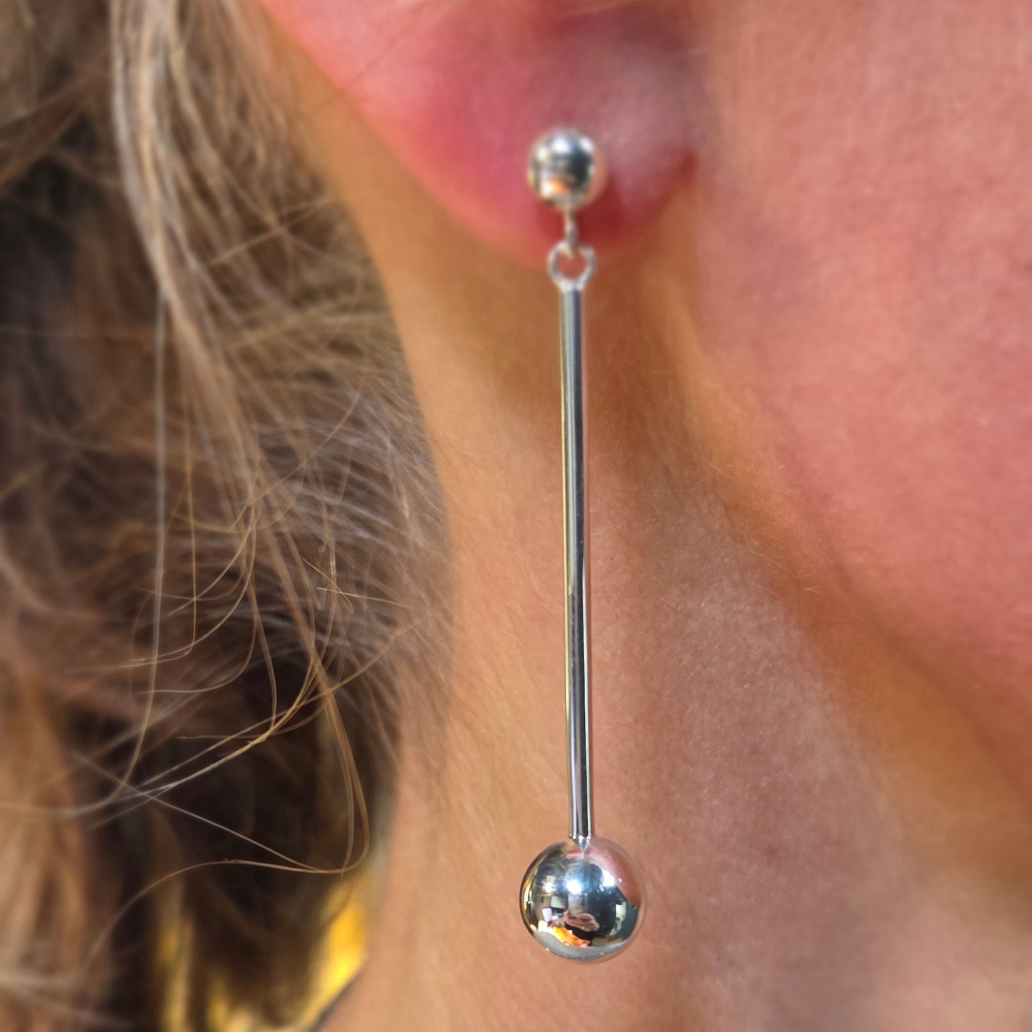 QUINN Silver Drop Earrings