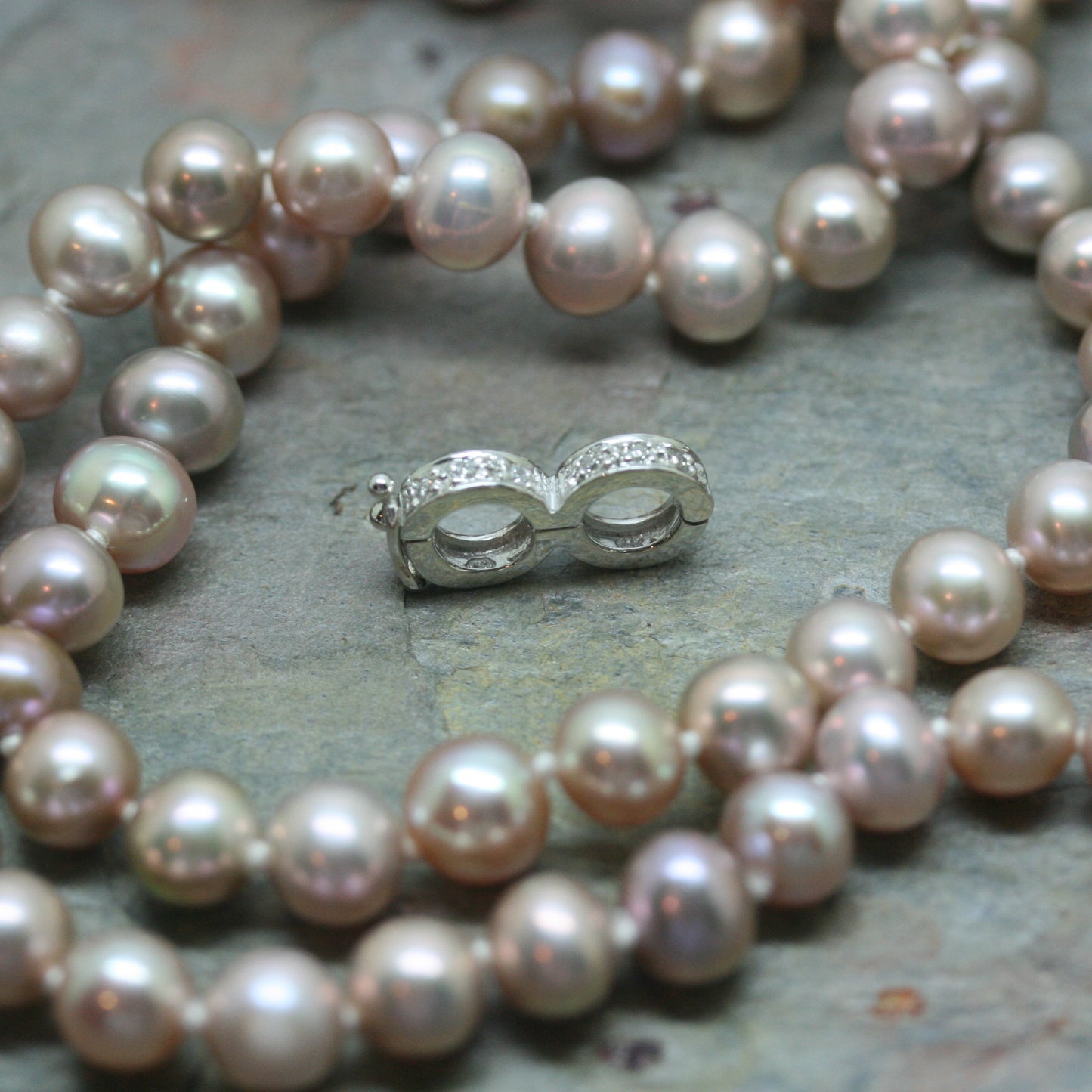 Longline Diamond & Pearl Necklace
