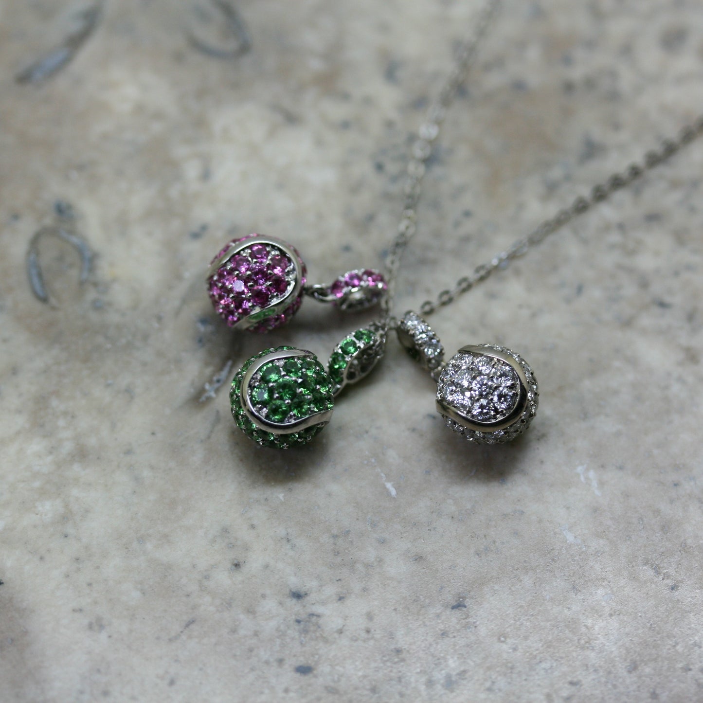 SOLEY of London 'Tennis Ball' Pendants