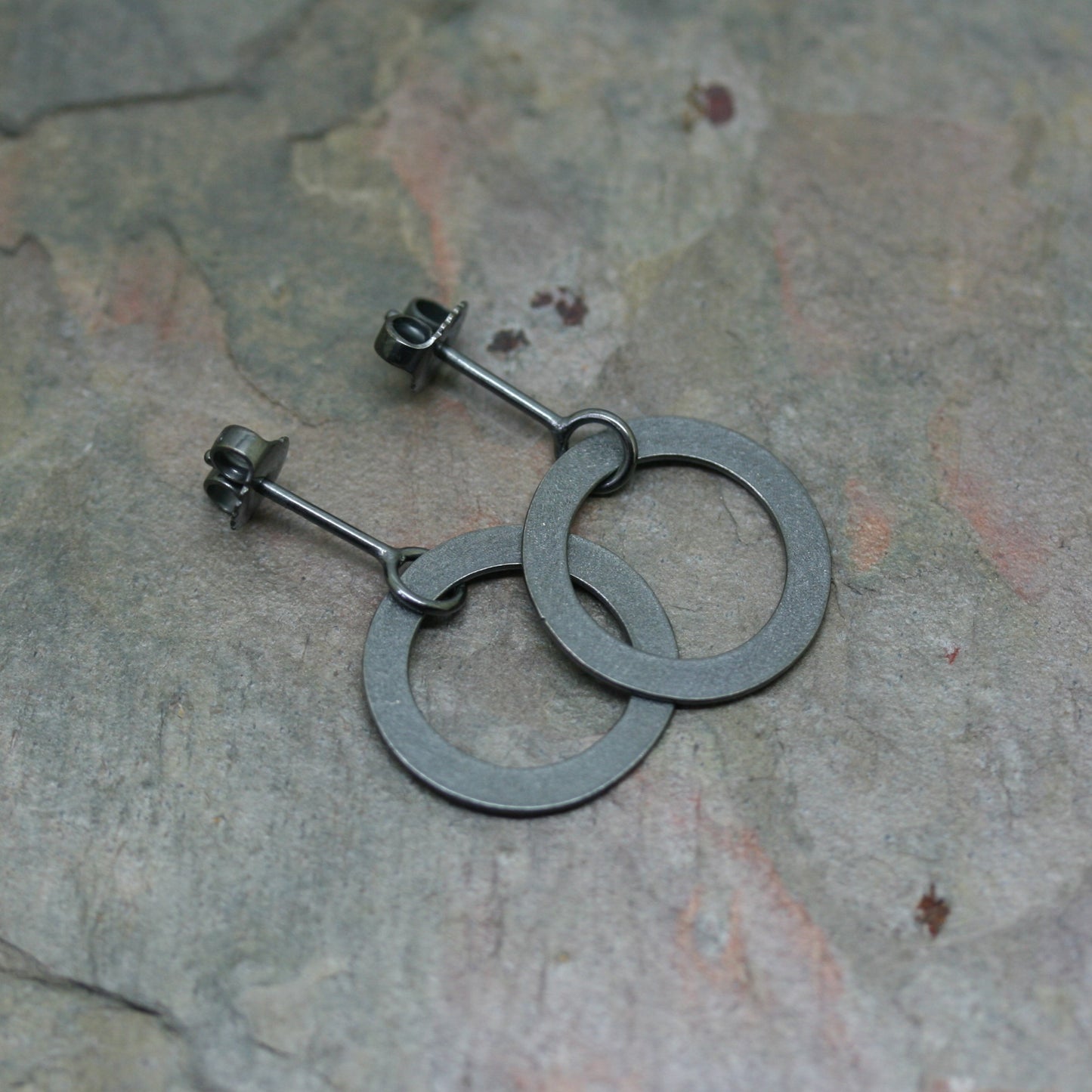 J T Silver 'Forbes' Stud Earrings
