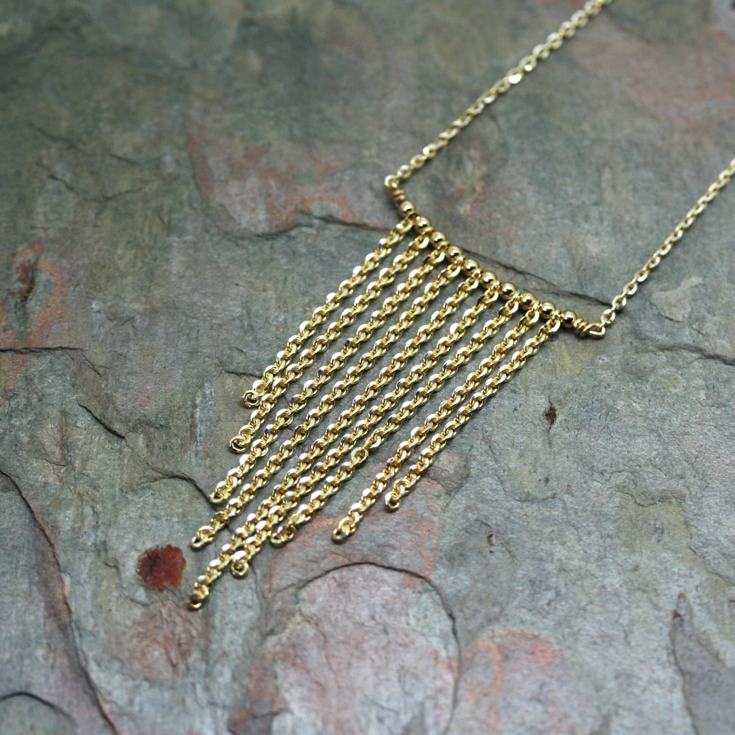 SAN Silver 'Fringe' Necklace