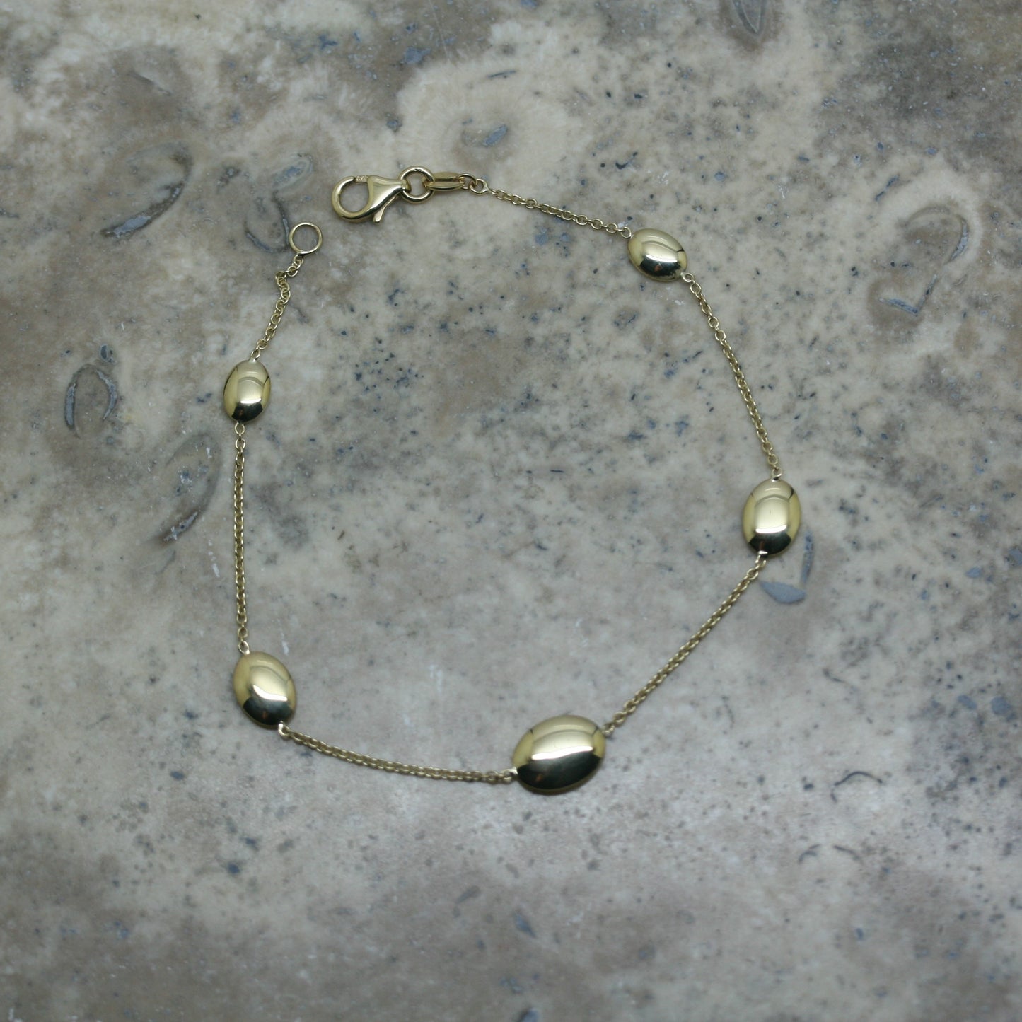 S & Co 9ct Yellow Gold 'Tablet' Bracelet