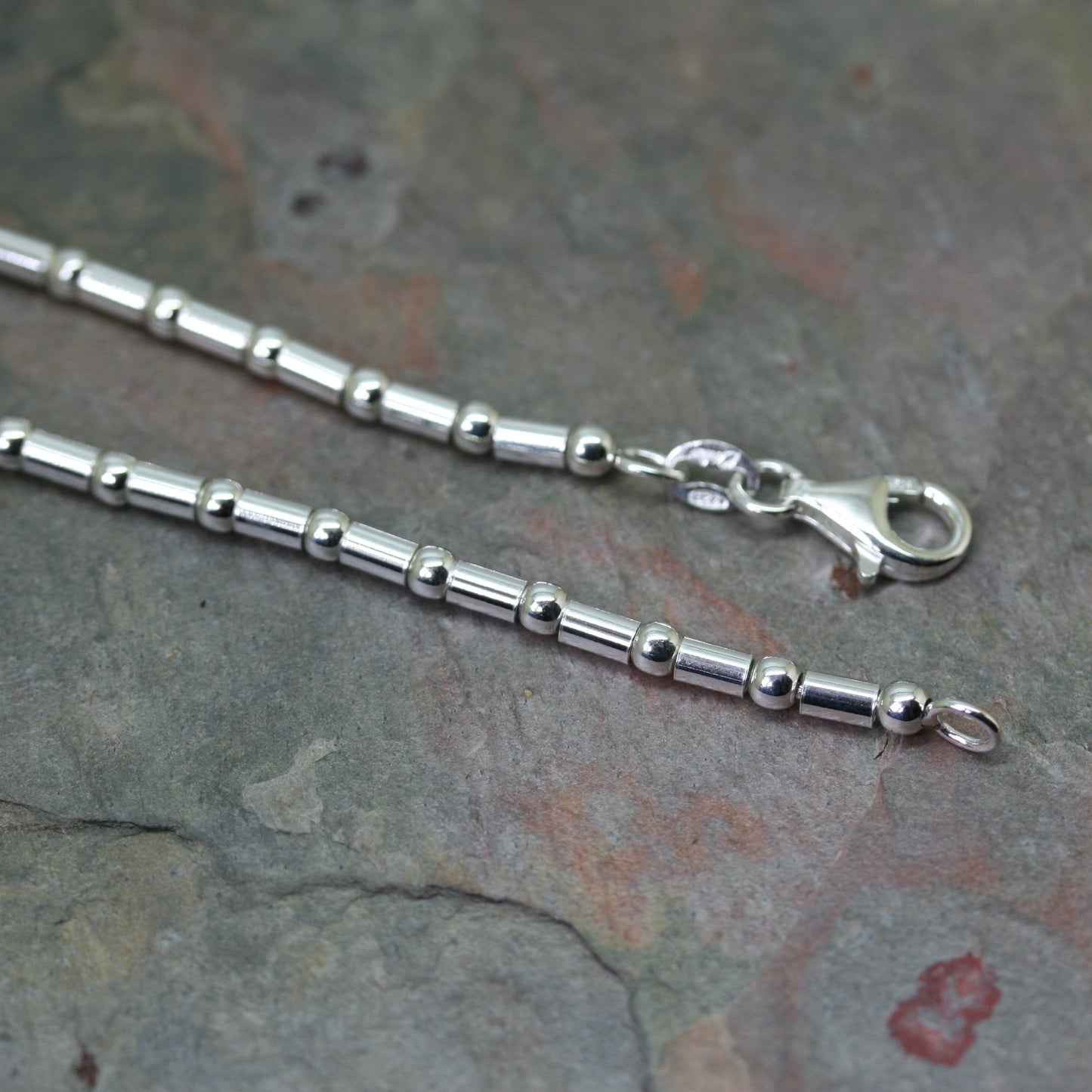 QUINN Silver 'Tube & Ball' Bracelet