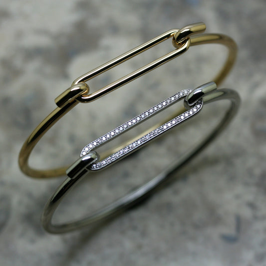 STOCKERT 18ct Yellow Gold 'The Hook' Bangles