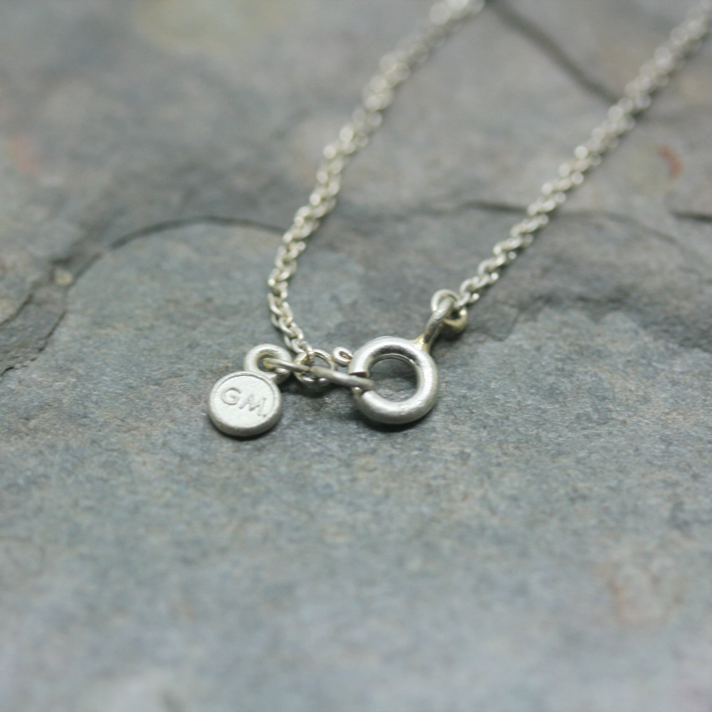 GOODMAN MORRIS Silver & 18ct Yellow Gold Mandarine Garnet Pendant