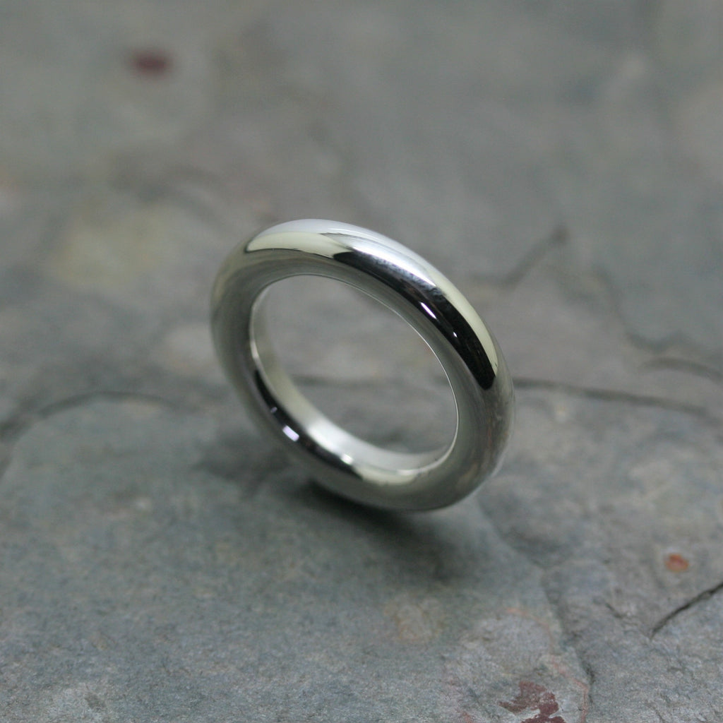 Silver on sale ring round