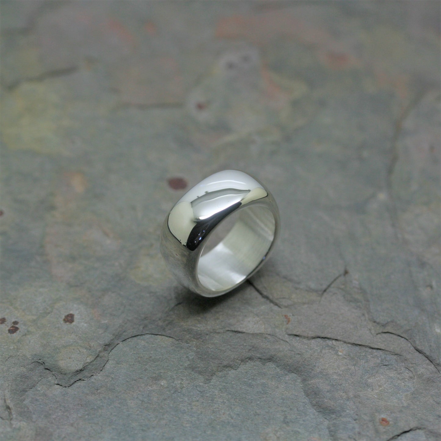 QUINN Silver 'Soft Square' Ring