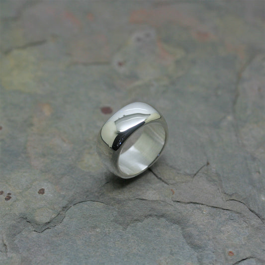 QUINN Silver 'Soft Square' Ring