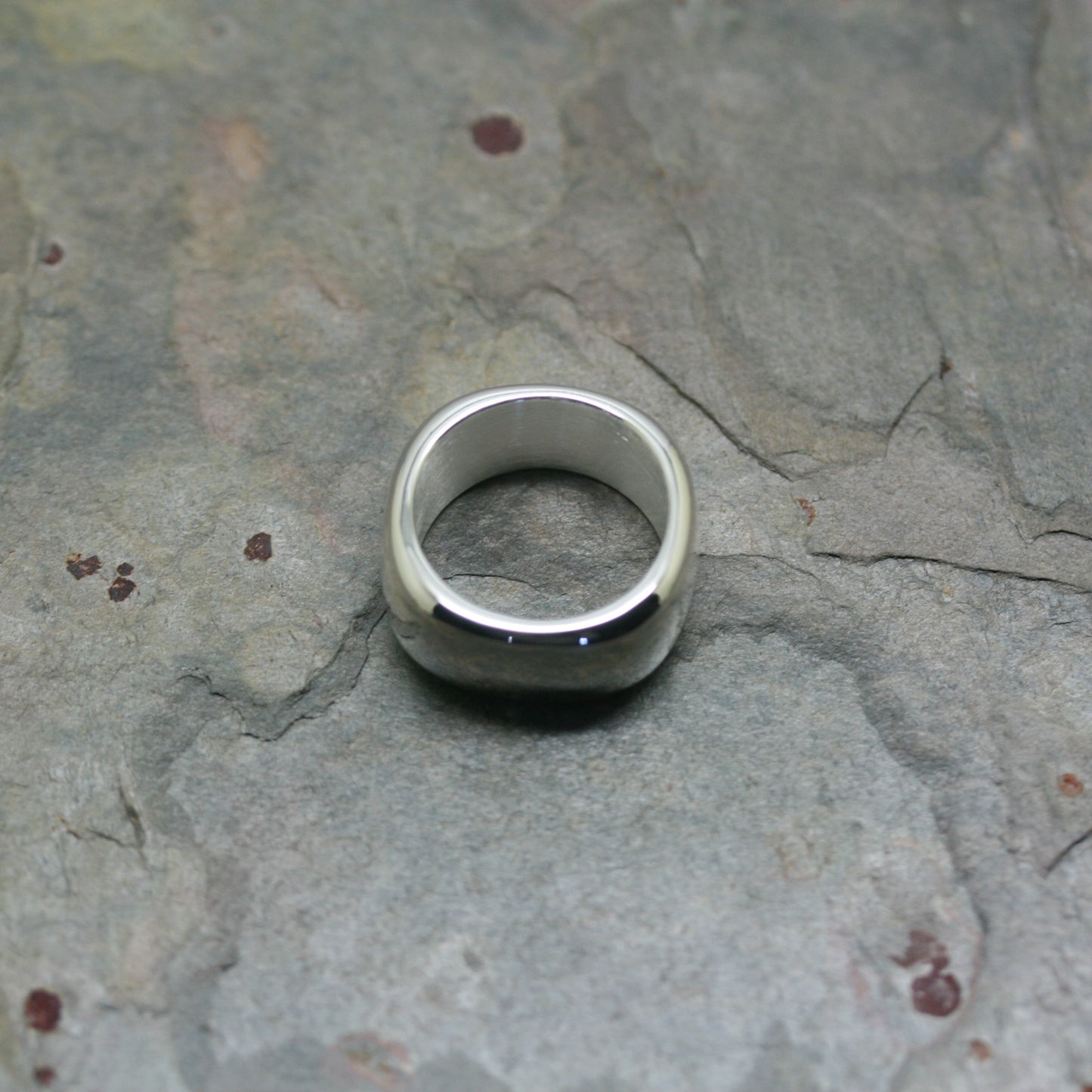 QUINN Silver 'Soft Square' Ring