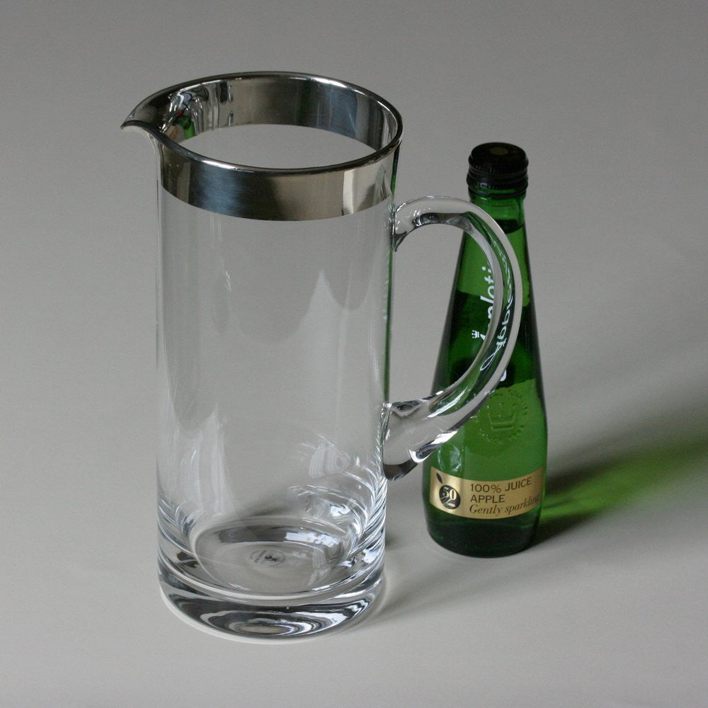 SONJA QUANDT Silver & Crystal Straight Jug