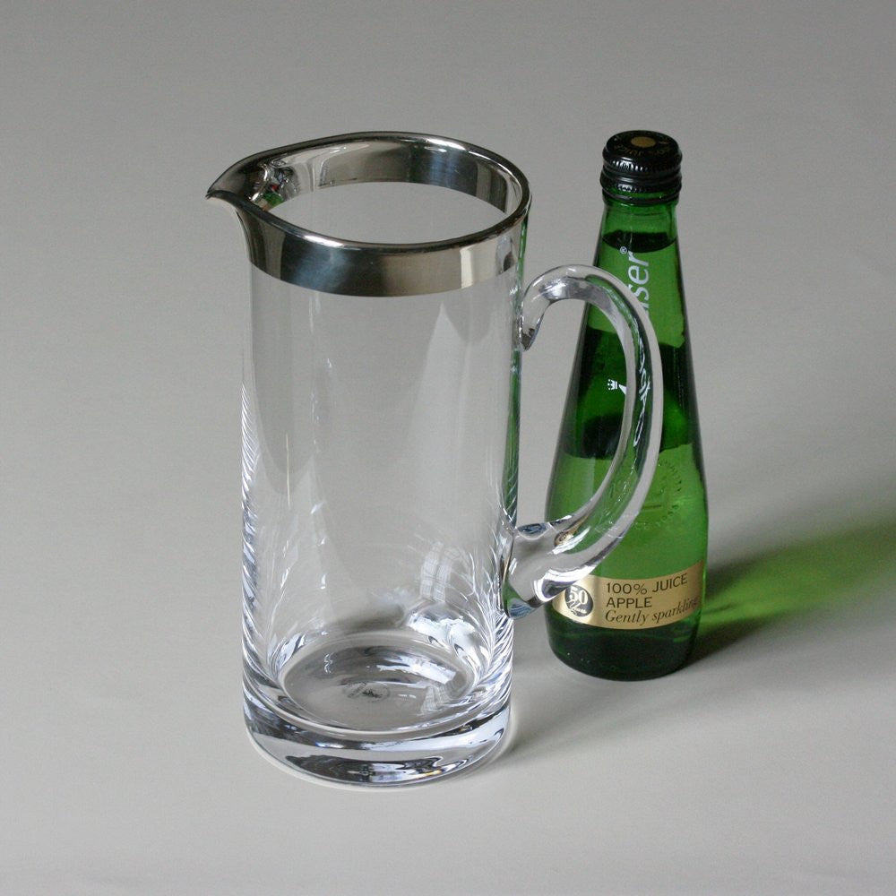 SONJA QUANDT Silver & Crystal Straight Jug