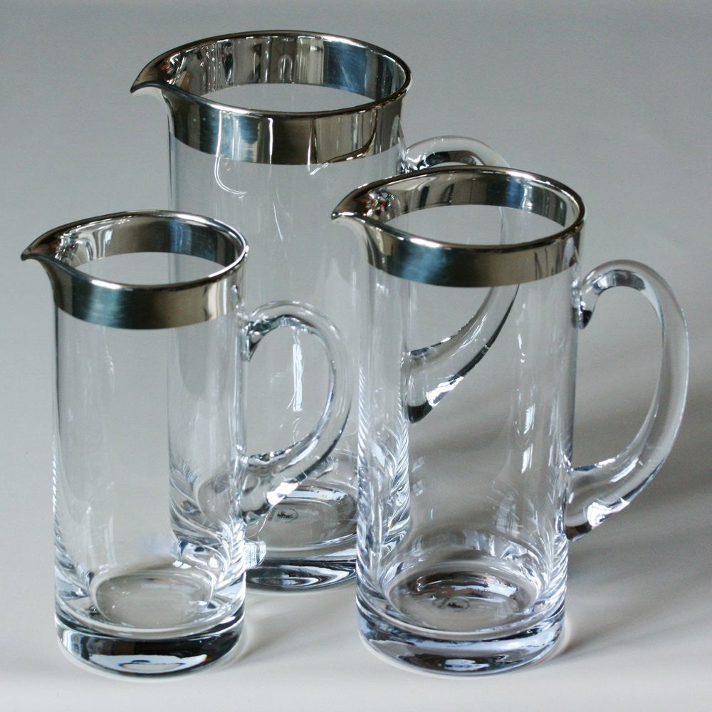 Sonja Quandt Silver and Crystal Straight Jug