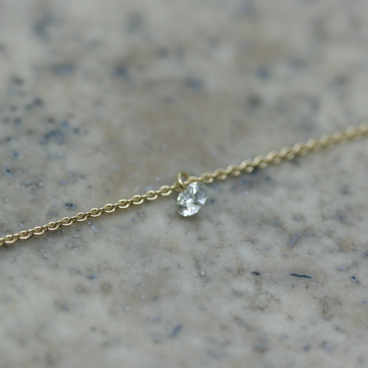 BUEL 18ct Gold 'Naked' Diamond Necklace