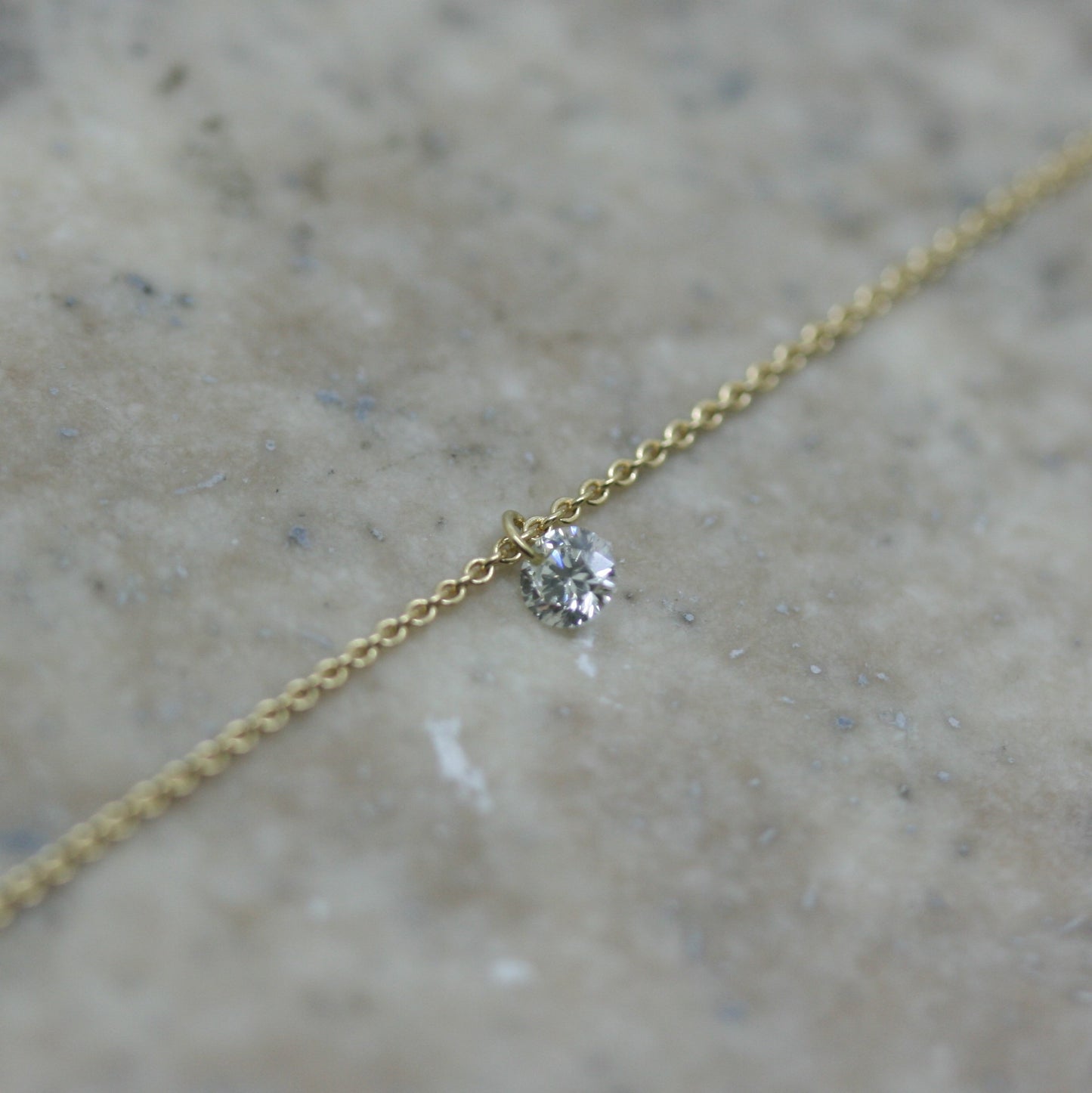 BUEL 18ct Gold 'Naked' Diamond Necklace