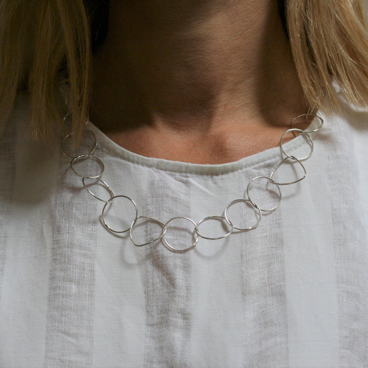 CHARLES ROBERTSON Silver 'Freeform' Necklace