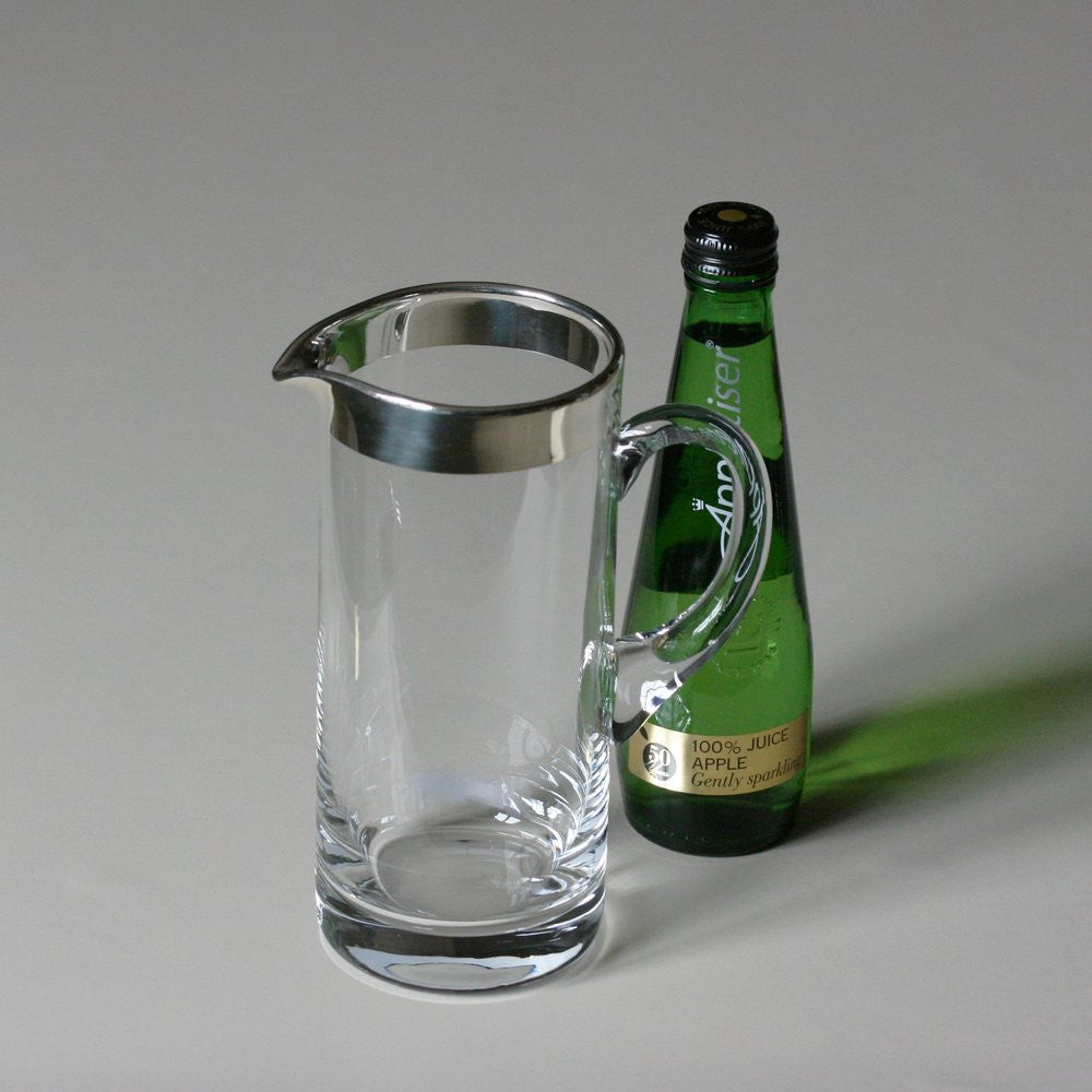 SONJA QUANDT Silver & Crystal Straight Jug