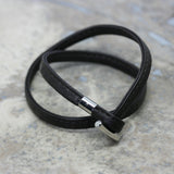 HENRICH & DENZEL Platinum & Diamond 'Moltissimo' Leather Bracelet.                  Diamond Motif and Leather are sold separately