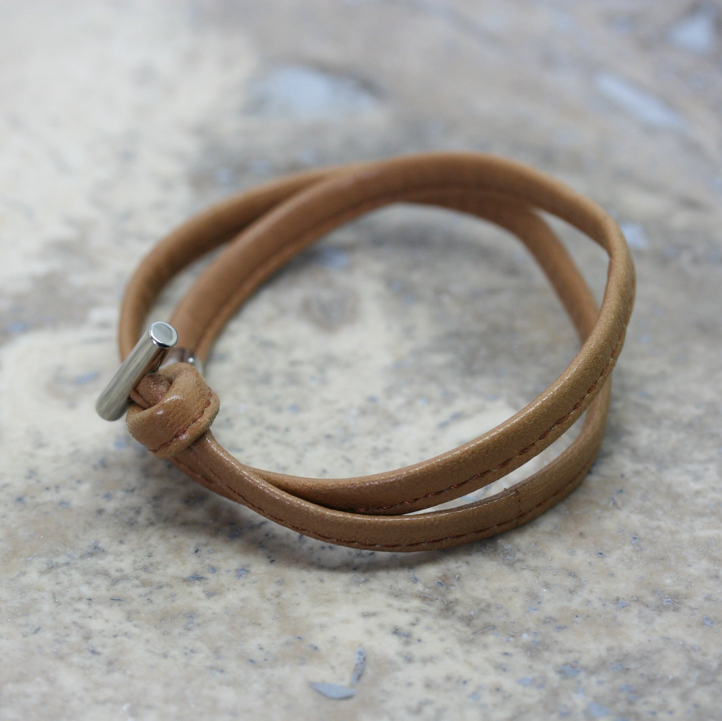 HENRICH & DENZEL Platinum & Diamond 'Moltissimo' Leather Bracelet