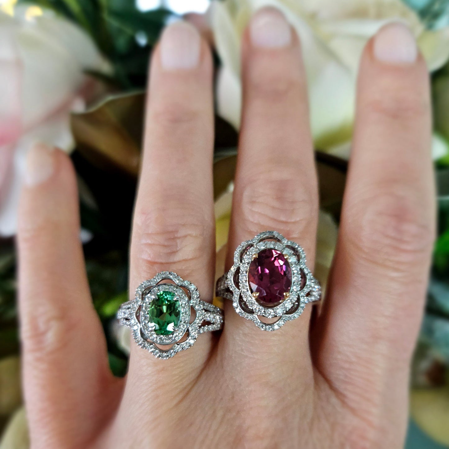 SOLEY 18ct White Gold or Platinum 'Scallop' Diamond Dress Ring