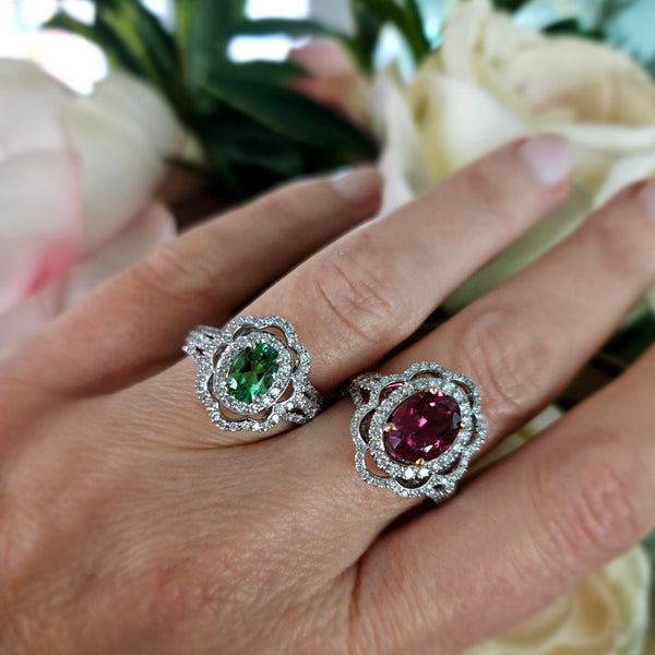 SOLEY 18ct White Gold or Platinum 'Scallop' Diamond Dress Ring