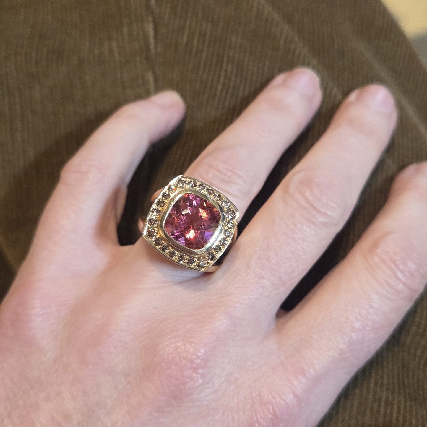 ADAM 18ct Rose Gold 'Strut' Ring