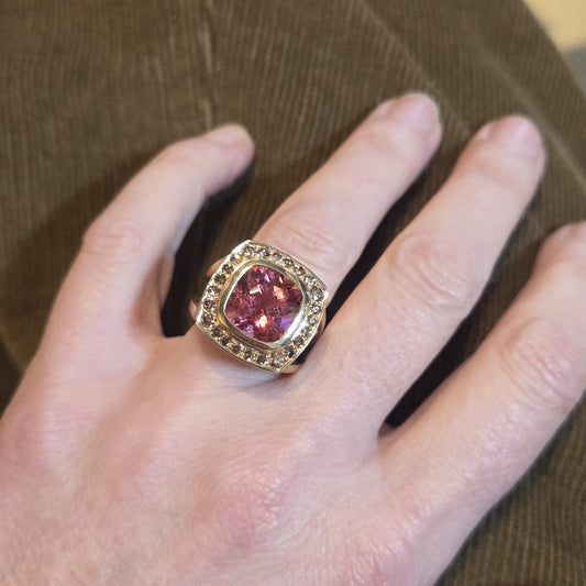 ADAM 18ct Rose Gold 'Strut' Ring