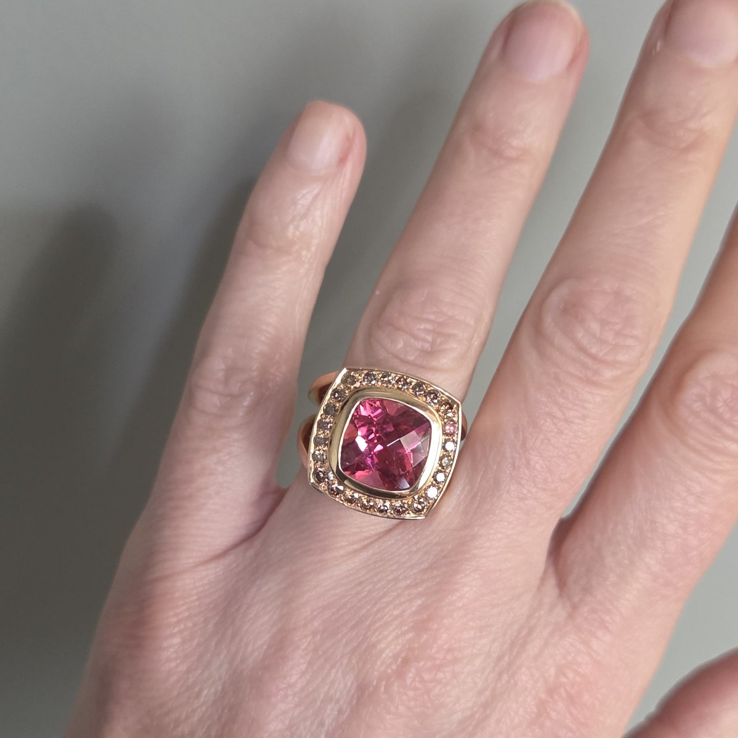 ADAM 18ct Rose Gold 'Strut' Ring