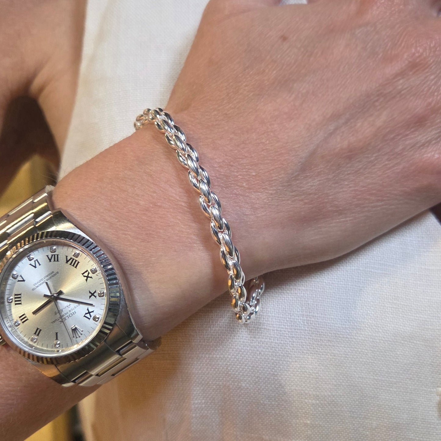 QUINN Silver 'Buoycluster' Bracelet