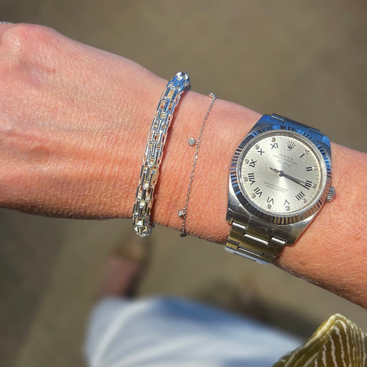 QUINN Silver 'Stretch' Bracelet