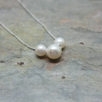 RAW Freshwater Trio Pearl Necklace