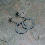 J T Silver 'Forbes' Stud Earrings