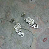 JT Silver 'RA' Drop Earrings