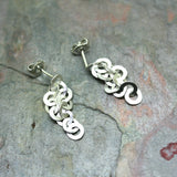 JT Silver 'RA' Drop Earrings