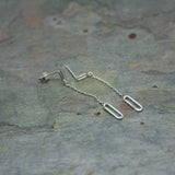 CURT Sterling Silver Paperclip Drop Earrings