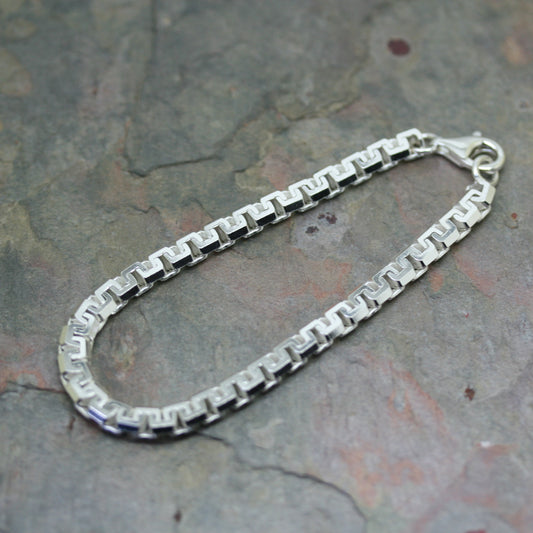 SAN Sterling Silver 'Key Link' Bracelet