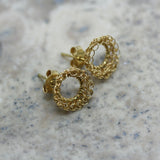 TERI 18ct Yellow Gold 'Circle' Earrings