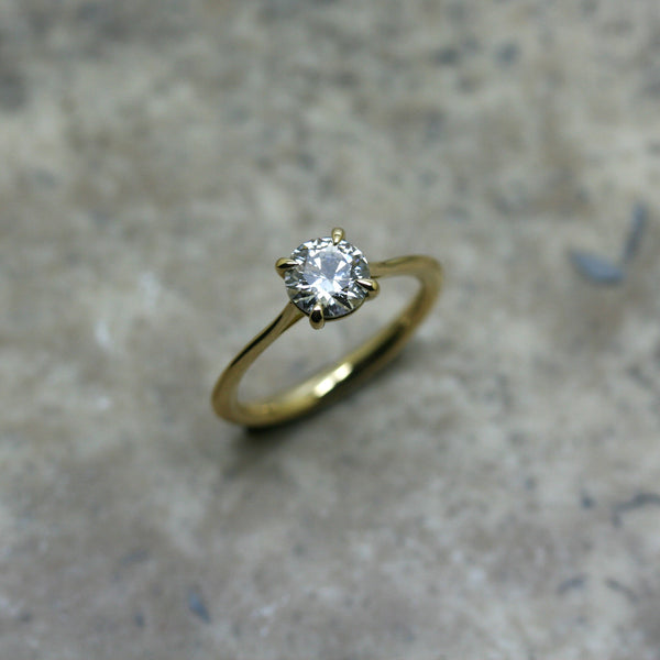 ADAM 18ct Yellow Gold Lab Grown Diamond Engagement Ring