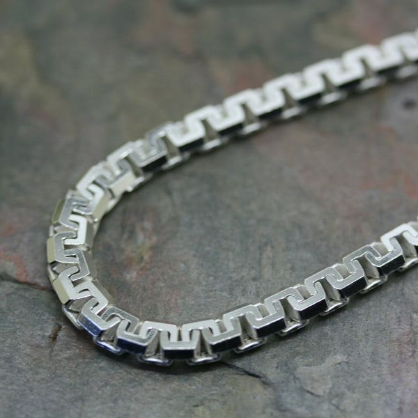 SAN Silver 'Key Link' Necklace