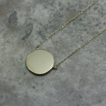 S & Co 9ct Yellow Gold Disc Necklace