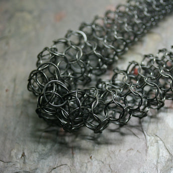 JOANNE THOMPSON Oxidised 'Hanna Triple Pod' Necklace