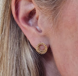 TERI 18ct Yellow Gold 'Circle' Earrings