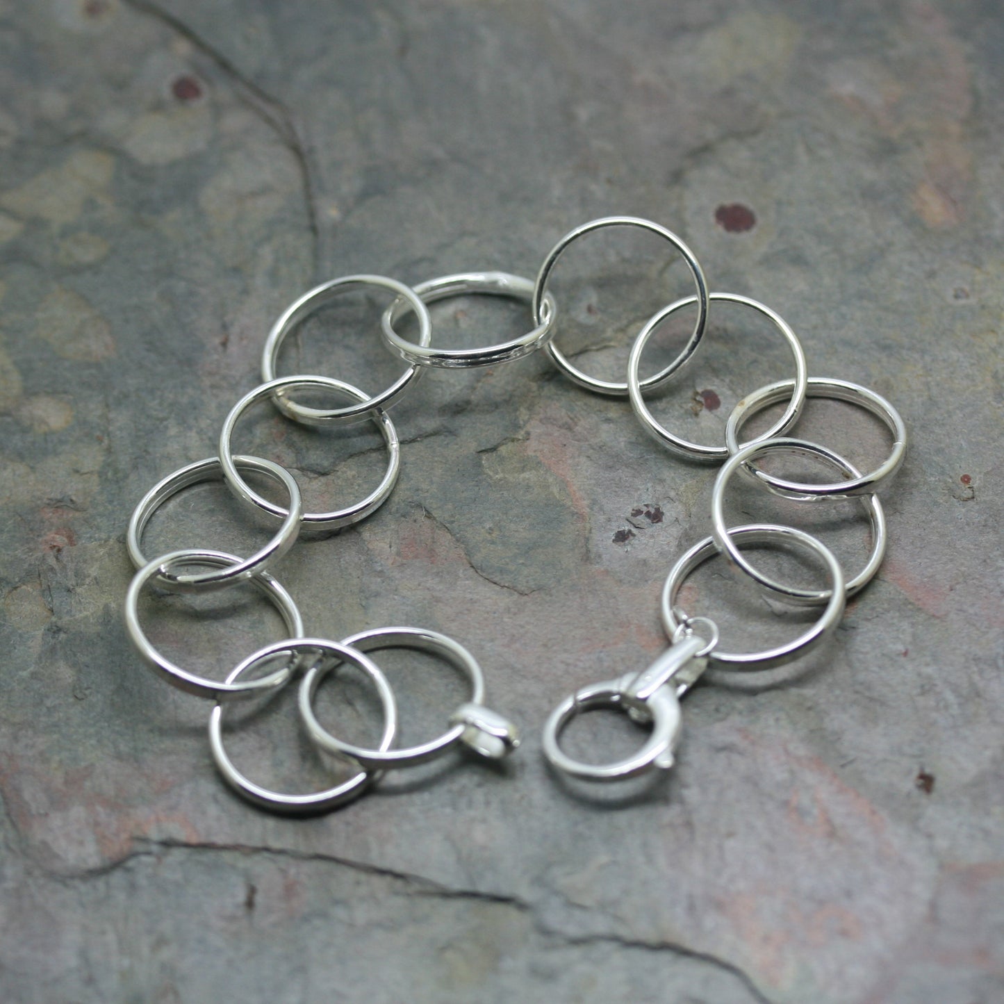 QUINN Silver 'Circles' Bracelet