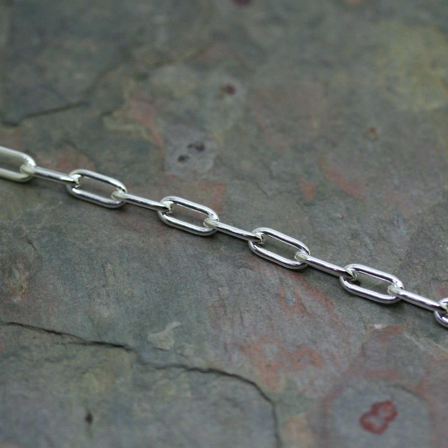 QUINN Silver 'Paperclip' Chain Bracelet
