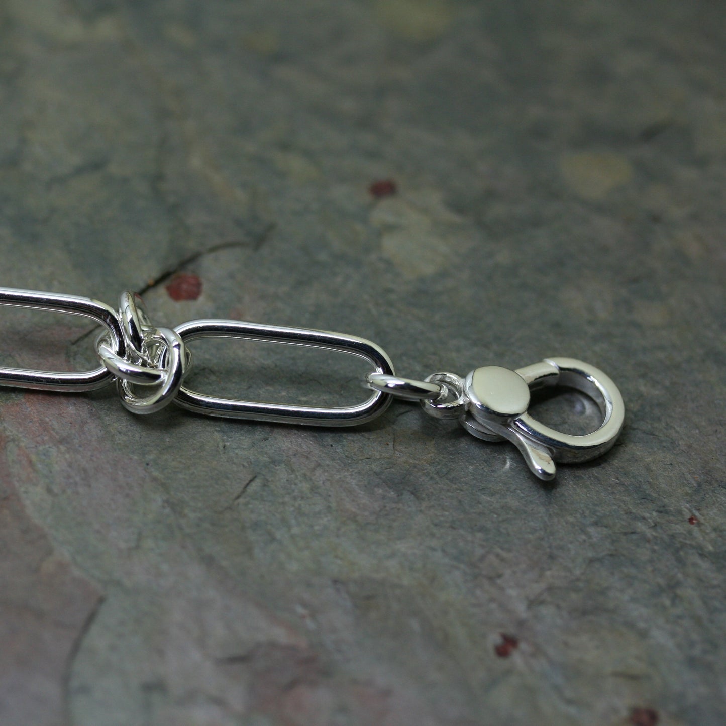 QUINN Silver Mixed link Bracelet