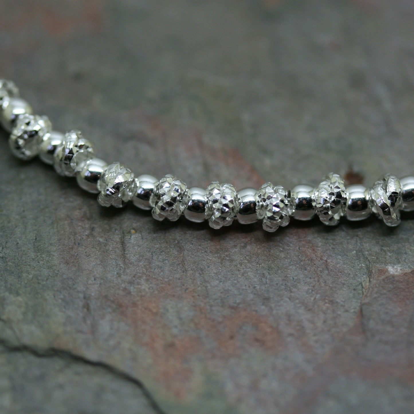 QUINN Silver Mixed Texture Bracelet
