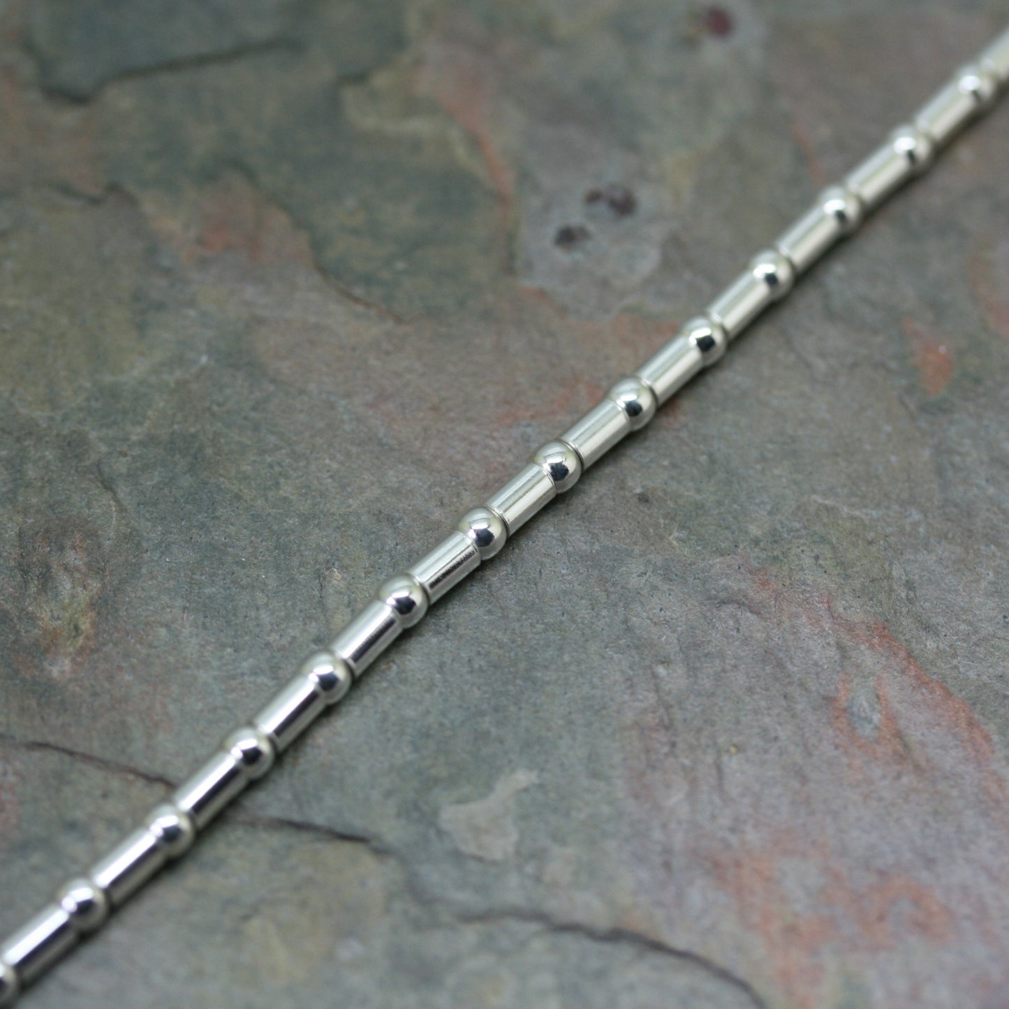 QUINN Silver 'Tube & Ball' Bracelet