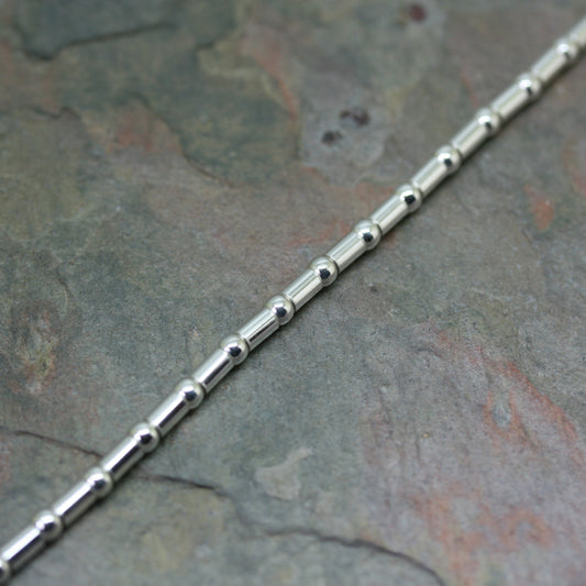 QUINN Silver 'Tube & Ball' Bracelet