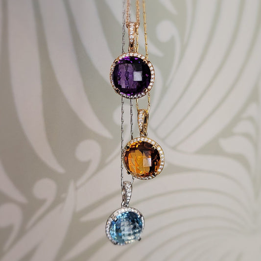 SOLEY 18ct Gold & Diamond 'Halo' Pendant