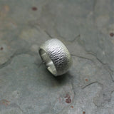 QUINN Silver 'Bark Textured' Ring