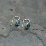 QUINN Silver & Blue Topaz Drop Earrings